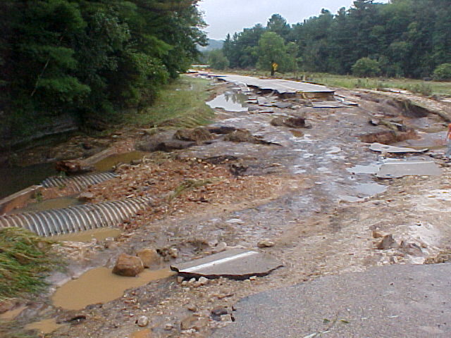STH 80 Highway washout